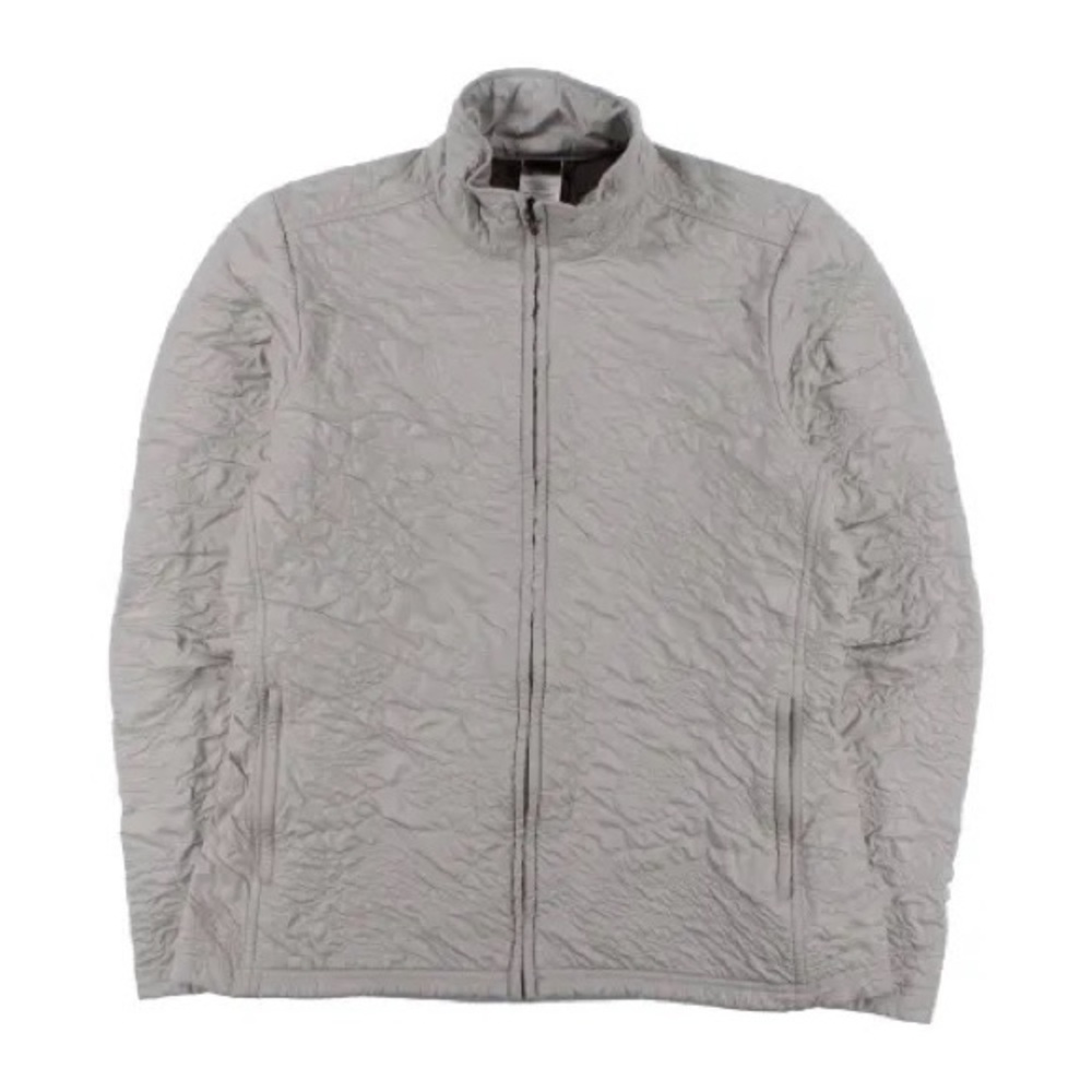 Patagonia Kilauea Jacket Quilted Nylon Fleece Lined in Fog Gray sz M